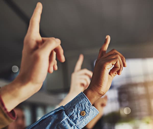 Question raising hand